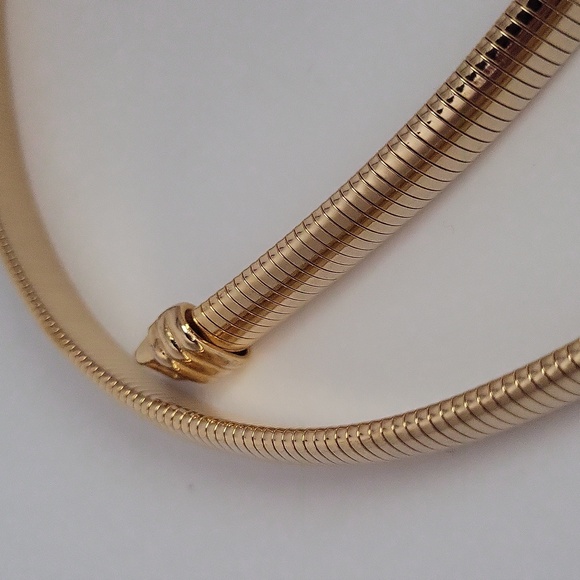 Vintage Dotty Smith Bow Belt Rhinestones Gold Tone Snake Chain 25" Relaxed - Picture 6 of 8